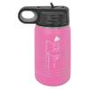 Elosh Customized Polar Camel 12 oz. Water Bottle Personalized With Your Text (Pink) view 2