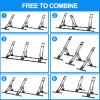 3PCS Adjustable Bicycle Storage Stand Bike Floor Parking Rack Bike Holder Fit All Mountain & Road Bikes Steady Wheel Holder Indoor Outdoor Cycling Storage Organizer Apartment Garage Cycle Tires Holder view 4