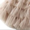 Gratoryna Womens Long Maxi Tulle Skirt A Line Ruffle Mesh High Waisted Tiered Layered Skirts Petticoat(Apricot-M) view 4
