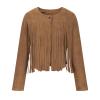 Women Fringe Leather Jacket Crop Tops Tassel Western Cowboy Coats Fashion Teen Girls Hippie Clothes Fall Outfits 2023 view 4