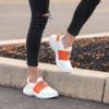 FOCO Miami Dolphins NFL Womens Script Wordmark White Slip On Sneakers - 10 view 2