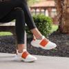 FOCO Miami Dolphins NFL Womens Script Wordmark White Slip On Sneakers - 10 view 3