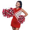 Anderson's Metallic Red and Silver Cheer Pom with Baton Handle (Each), Cheerleading, Danceline, Shaker view 2