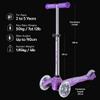 Micro Kickboard | Mini Deluxe Glitter LED Scooter | Adjustable Handlebar | Lean-to-Steer | Lightweight | Three-Wheeled | Kids Ages 2-5 yrs (Glitter Purple) view 3