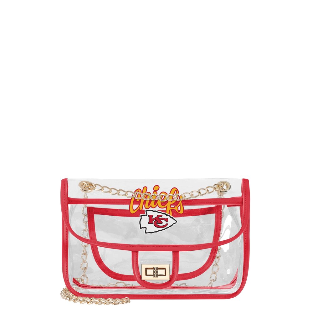 FOCO Chicago Bears NFL Clear Crossbody Chain Bag