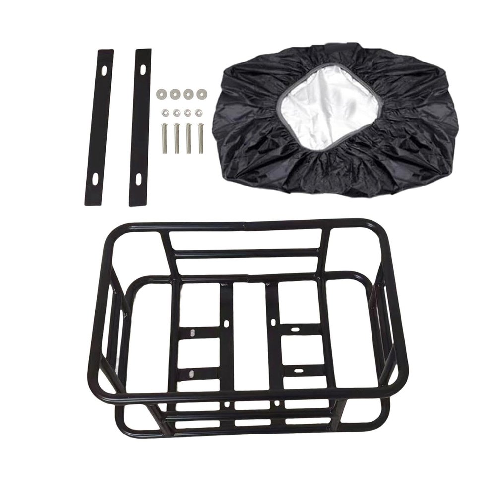 Bike Rear Basket,Bike Rear Rack, Luggage Rack, Takeaways Carrier Panniers Bicycle Rear Cargo Rack, Rear Bicycle Basket for Biking Accessories, Style E