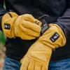 ActionHeat 7V Heated Leather Work Gloves  Rechargeable Gloves for Men & Women  Yellow/Black M view 4