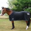 Country Pride Deluxe Micro Fleece Show Cooler, Horse Blanket, Single Buckle Front, Belly Surcingle, Silver Corded Trim, Flower Braid Hip, Show-Ready & Comfortable (Black, X-Large)