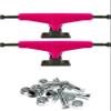 Warehouse Skateboards Tensor Trucks Mag Light Velvet Crimson/Black Skateboard Trucks - 5.25" Hanger 8.0" Axle with 1" Chrome Hardware - Bundle of 2 Items view 1