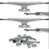 Warehouse Skateboards Royal Truck Co. Griffin Gass Standard 127mm Raw Skateboard Trucks - 5.0" Hanger 7.75" Axle with 1" Chrome Hardware - Bundle of 2 Items view 1