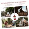 IMIKEYA Vintage Camping Lanterns Retro Lantern Led Red No Battery Handheld Tent Light Emergency Outdoor Lamp view 4