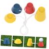 BESPORTBLE 32pcs Rubber Golf Tees Durable Decorative Golf Holder Bases Colors for Driving Range Practice Sessions view 3