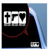 Pro God Pro Gun Pro Life Decal for Car, Truck, Funny, Tumbler, Window, Motorcycle, Helmet, Bumper, Decal for Laptop, Phone, Home Decoration view 2