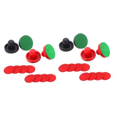 BESPORTBLE 2sets Table Hockey Game Air Hockey 76mm Replacement Handles Paddles Air Supplies Kit 16pcs*2