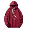 amazon outlet sales clearance today Sweatshirts for Men Crewneck Drawstring Solid Long Sleeve Pullover Hoodies Regular Fit Workout Shirts Drawstring halloween crewneck sweatshirt men Wine M view 1