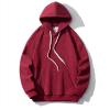 amazon outlet sales clearance today Sweatshirts for Men Crewneck Drawstring Solid Long Sleeve Pullover Hoodies Regular Fit Workout Shirts Drawstring halloween crewneck sweatshirt men Wine M view 3