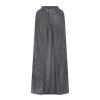 Uillui Renaissance Faire Costumes Womens Medieval Vintage Long Trench Cape Coat Court Velvet Poncho Cloak Halloween Costumes Gray view 1
