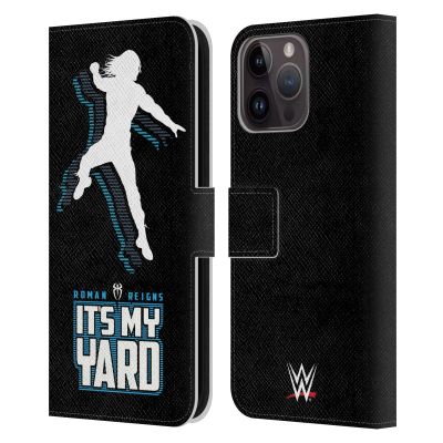 Head Case Designs Officially Licensed WWE It's My Yard 2017 Roman Reigns Leather Wallet Case Compatible with Apple iPhone 15 Pro Max
