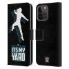 Head Case Designs Officially Licensed WWE It's My Yard 2017 Roman Reigns Leather Wallet Case Compatible with Apple iPhone 15 Pro Max view 1