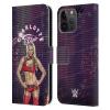 Head Case Designs Officially Licensed WWE Photo Charlotte Flair Leather Wallet Case Compatible with Apple iPhone 15 Pro Max view 1