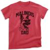 EVERTREE CLOTHING Malinois Dad, Unisex Men's Shirt, Belgian Malinois, Malinois Owner, Funny Dog Dad Gift, Heather Red, X-Large view 1