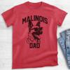 EVERTREE CLOTHING Malinois Dad, Unisex Men's Shirt, Belgian Malinois, Malinois Owner, Funny Dog Dad Gift, Heather Red, X-Large view 2
