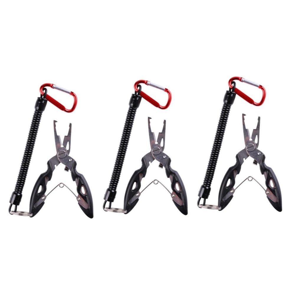 Sosoport 3pcs Fish Grip Multi-Functional Fishing Pliers Catch Fish Holder Carp Fishing Tackle