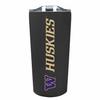 Campus Colors NCAA Stainless Steel Tumbler perfect for Gameday - 18 oz - Double Walled - Keeps Drinks Perfectly Insulated (Washington Huskies - Black) view 1