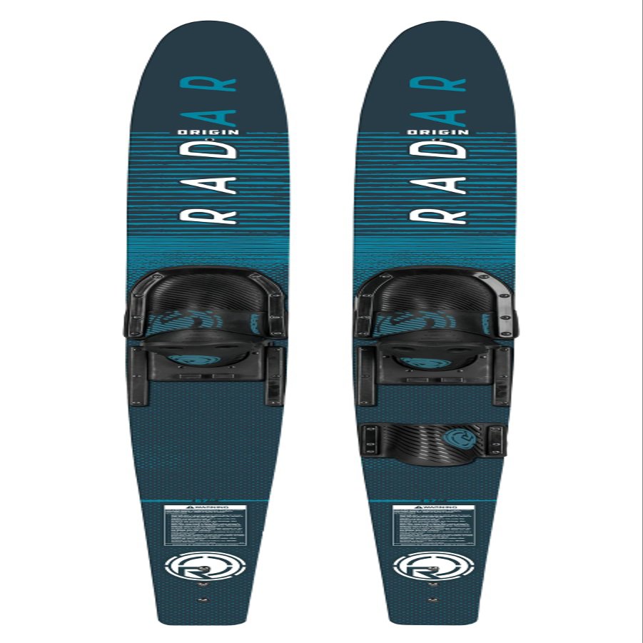 Radar Water Ski 59" - Origin Combos w/Adj Horseshoe Bindings - Black/Battleship Blue