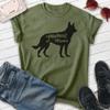 EVERTREE CLOTHING Malinois Mama, Unisex Women's Shirt, Belgian Malinois, Malinois Owner, Funny Dog Mama Gift, Heather Military Green, Medium view 2
