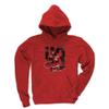 500 LEVEL Luke Hughes Youth Sweatshirt (Youth Hoodie, X-Large, Red) - Luke Hughes New Jersey Rough WHT view 1