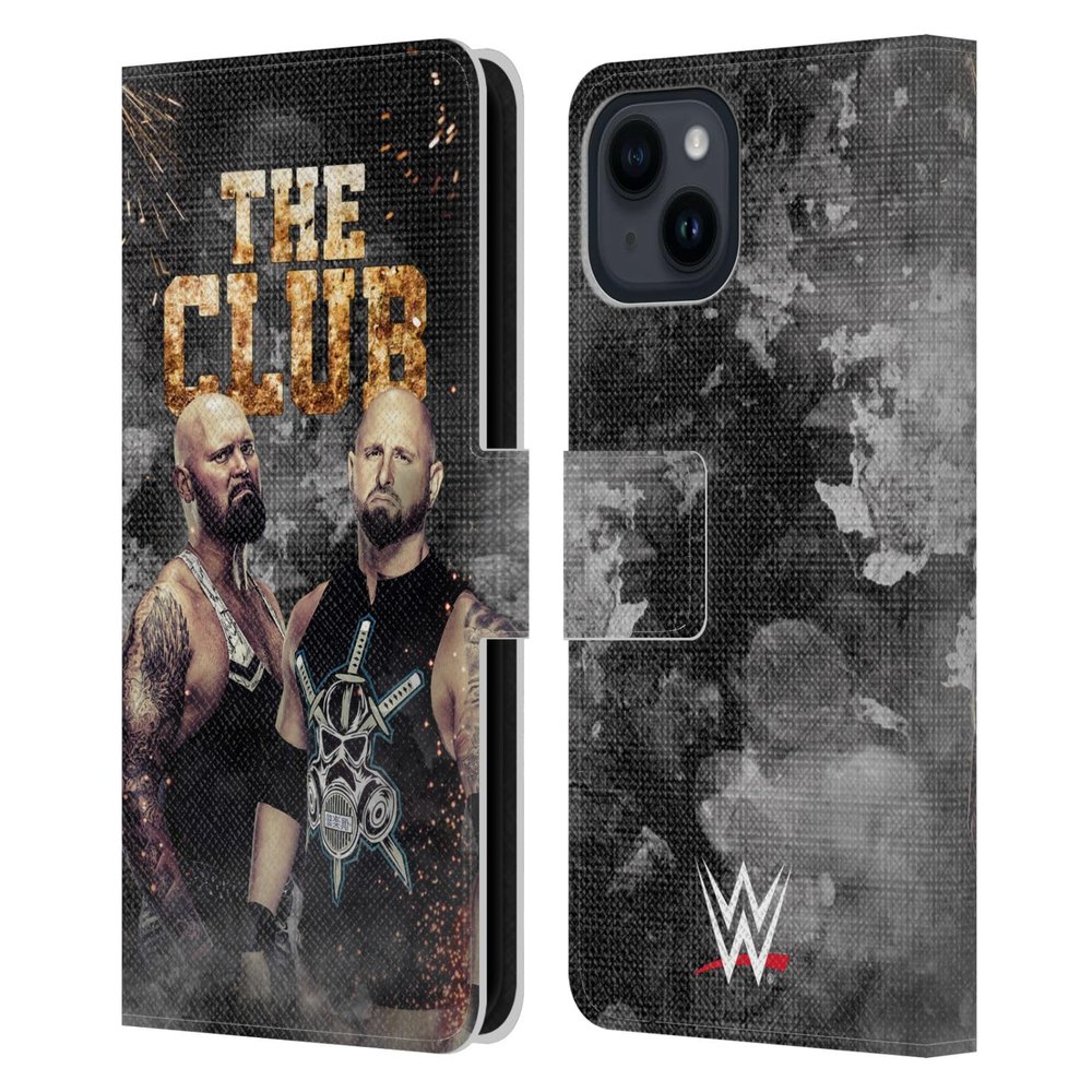 Head Case Designs Officially Licensed WWE Karl Anderson & Luke Gallows The O.C. Leather Wallet Case Compatible with Apple iPhone 15
