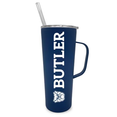 The Fanatic Group Butler University 20oz Stainless Steel Roadie with Straw -Navy
