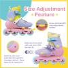 C SEVEN C7skates Nostalgic Jr. Inline Skates for Girls, Boys, and Youth (Tangerine, Size S) view 3