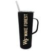 The Fanatic Group Wake Forest University 20oz Stainless Steel Roadie with Straw - Black view 1