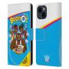 Head Case Designs Officially Licensed WWE Booty O's The New Day Leather Wallet Case Compatible with Apple iPhone 15 view 1