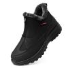 TEMOFON Winter Snow Boots for Women: Waterproof Walking Outdoor Ankle Booties Black Snow Booties Warm Fur Lined Shoes Size 7 view 1