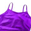 Agoky Girls Shiny Metallic Ballet Dance Tank Tops Sleeveless Jazz Hip Hop Dance Tops Latin Dance Costume Ballerina Dancewear Purple 12 Years view 3