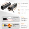 JOYSOG 3 Pin SM/WP Connector 158X Rubber Half Twist Throttle for 24V,36V,48V,60V,72V Electric Bike Twist Speed Throttle Grip (WP) view 2