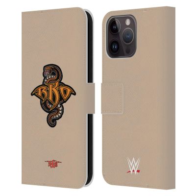 Head Case Designs Officially Licensed WWE RKO Snake Randy Orton Leather Wallet Case Compatible with Apple iPhone 15 Pro Max