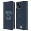 Head Case Designs Officially Licensed WWE Fight with Spears Roman Reigns Leather Wallet Case Compatible with Apple iPhone 15 view 1
