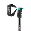 LEKI Womens Neolite Airfoil Lightweight Aluminum Ski Poles for Alpine Skiing - Gunmetal-Black-Light Turquoise - 115 cm view 2