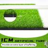 Meooeck 3' x 2' Turf Baseball Pitching Mat Softball Pitching Mat with Rubber Non Slip Pitchers Mound Instructional Portable Training Equipment for Indoor Outdoor(Green) view 4