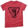 EVERTREE CLOTHING Greyhound Dad, Unisex Men's Shirt, Greyhound Owner, Funny Dog Dad Gift, Heather Red, X-Large view 1
