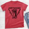 EVERTREE CLOTHING Greyhound Dad, Unisex Men's Shirt, Greyhound Owner, Funny Dog Dad Gift, Heather Red, X-Large view 2