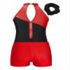 YOOJOO Gymnastics Leotards for Girls Sparkly Dance Unitards Biketards Shorts Bottoms with Hair Band Activewear for Girls GA1658Red 6 Years view 4