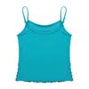 Agoky Girls Shiny Metallic Ballet Dance Tank Tops Sleeveless Jazz Hip Hop Dance Tops Latin Dance Costume Ballerina Dancewear Lake_Blue C 14 Years view 4
