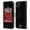 Head Case Designs Officially Licensed WWE Nikki Bella Totally Fearless Superstars 8 Leather Wallet Case Compatible with Apple iPhone 15 Plus view 1