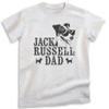 EVERTREE CLOTHING Jack Russell Dad, Unisex Men's Shirt, Jack Russell Terrier, Jack Russell Owner, Funny Dog Dad Gift, Heather Ash, Large view 1