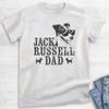 EVERTREE CLOTHING Jack Russell Dad, Unisex Men's Shirt, Jack Russell Terrier, Jack Russell Owner, Funny Dog Dad Gift, Heather Ash, Large view 2